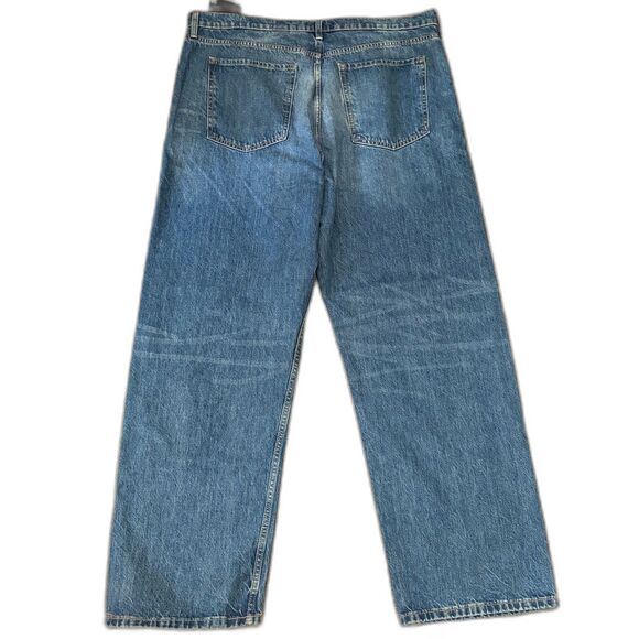 NWT Banana Republic Mid-Rise Loose Stovepipe Jeans Divisadero Wash Size 34 Waist - Picture 4 of 8